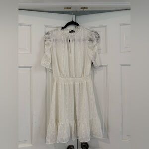 Express White Long Sleeve Dress